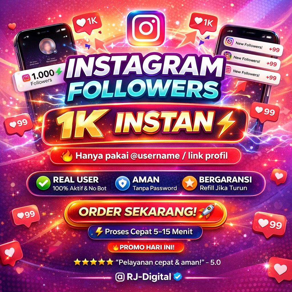 TERMURAH 1000 FOLLOWERS INSTAGRAM PERMANENT REAL | INSTAGRAM FOLLOWERS BOT HIGH QUALITY | INSTAGRAM 