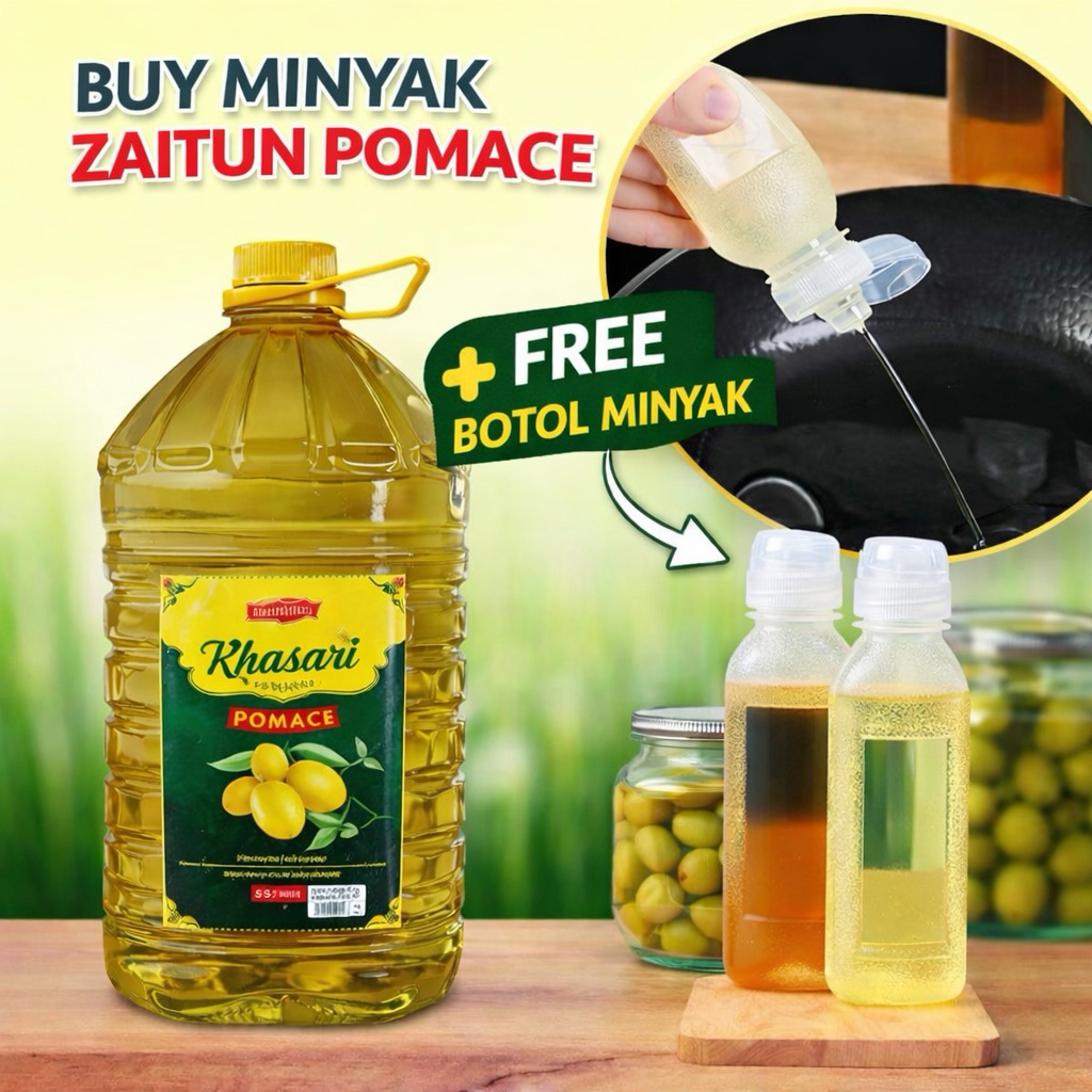 Minyak Zaitun/ Minyak Zaitun Pomace 5 Liter/ olive oil