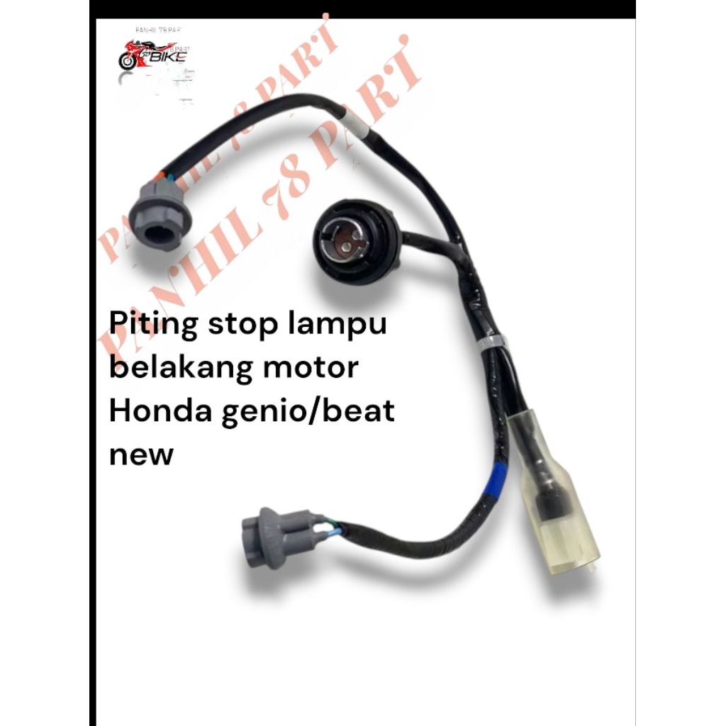 Soket socket fiting lampu stop belakang Honda Genio Beat new