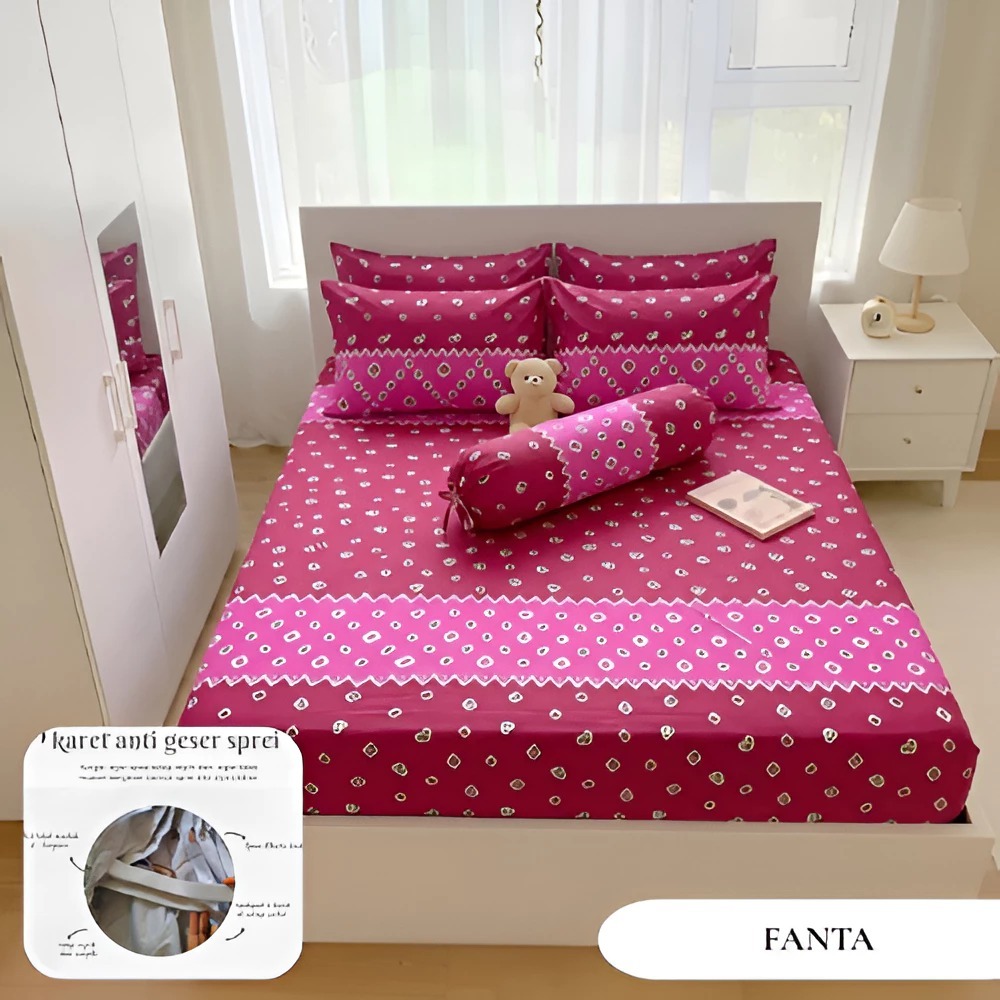 Sprei Jumputan Batik Doubel Karet Tinggi 20 Cm