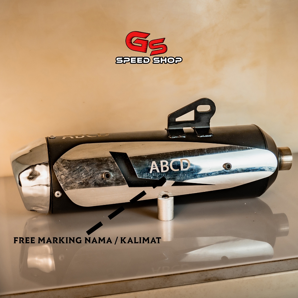Knalpot Standar Racing Model TZM Matic Nmax Aerox 155 Vario PCX 125 150 160 Lexi 125  + End Cap Tame