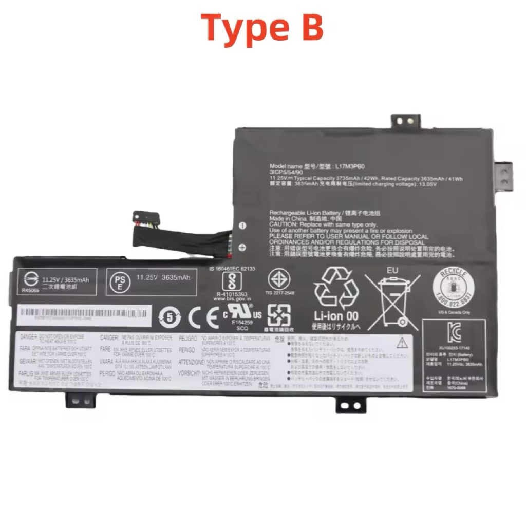 Baterai Laptop L19D3PG1 100e 300e Chromebook 2nd Gen AST 82CD 82CE L18d3pg1 L17c3pg0 L17l3pb0