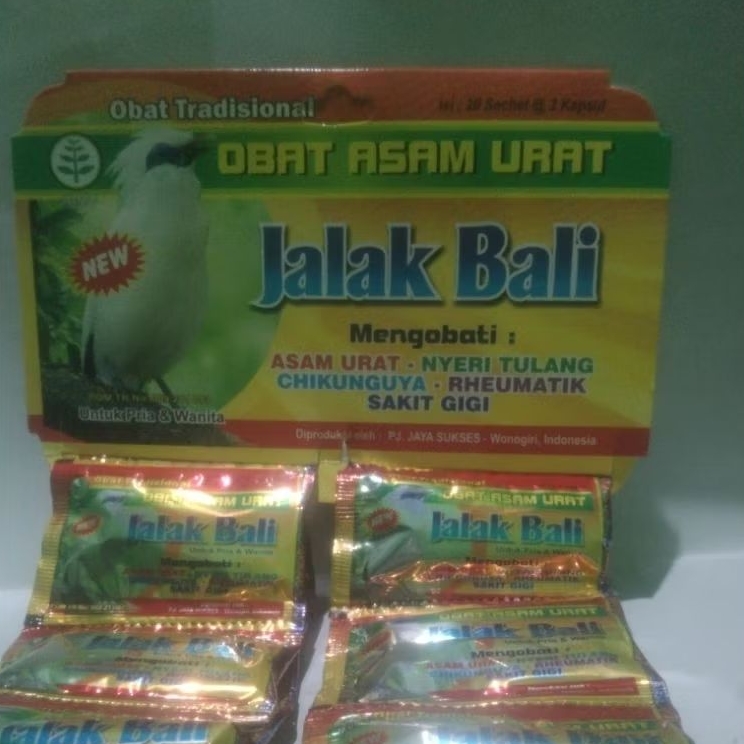 obat asam urat cap JALAK BALI