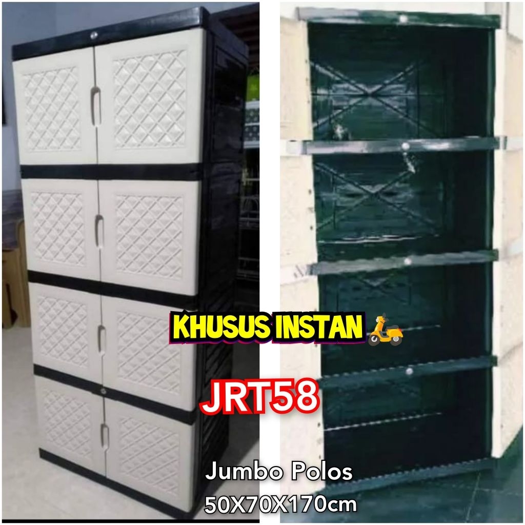 LEMARI PLASTIK JUMBO AQUOSE DAN MAGICSTAR UKURAN 50X70X170CM