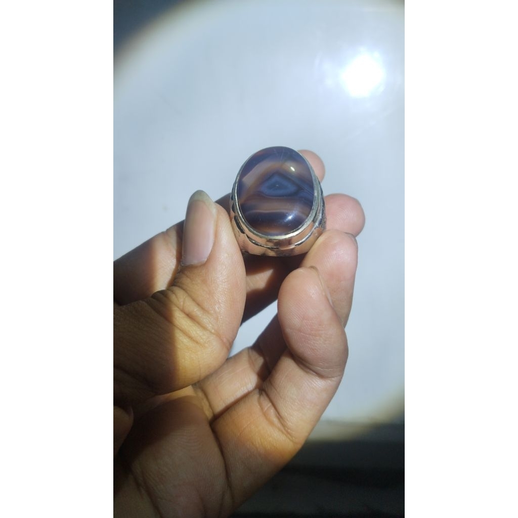 Batu cincin motif mata satu Eye of Providence / Illuminati