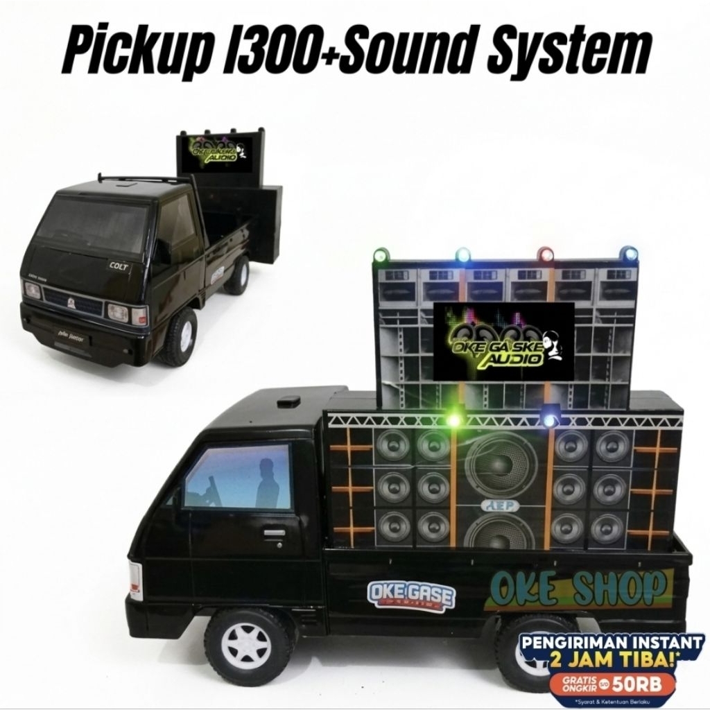 Mainan Miniatur Mobil Pick Up L300 Sound System Horeg Audio