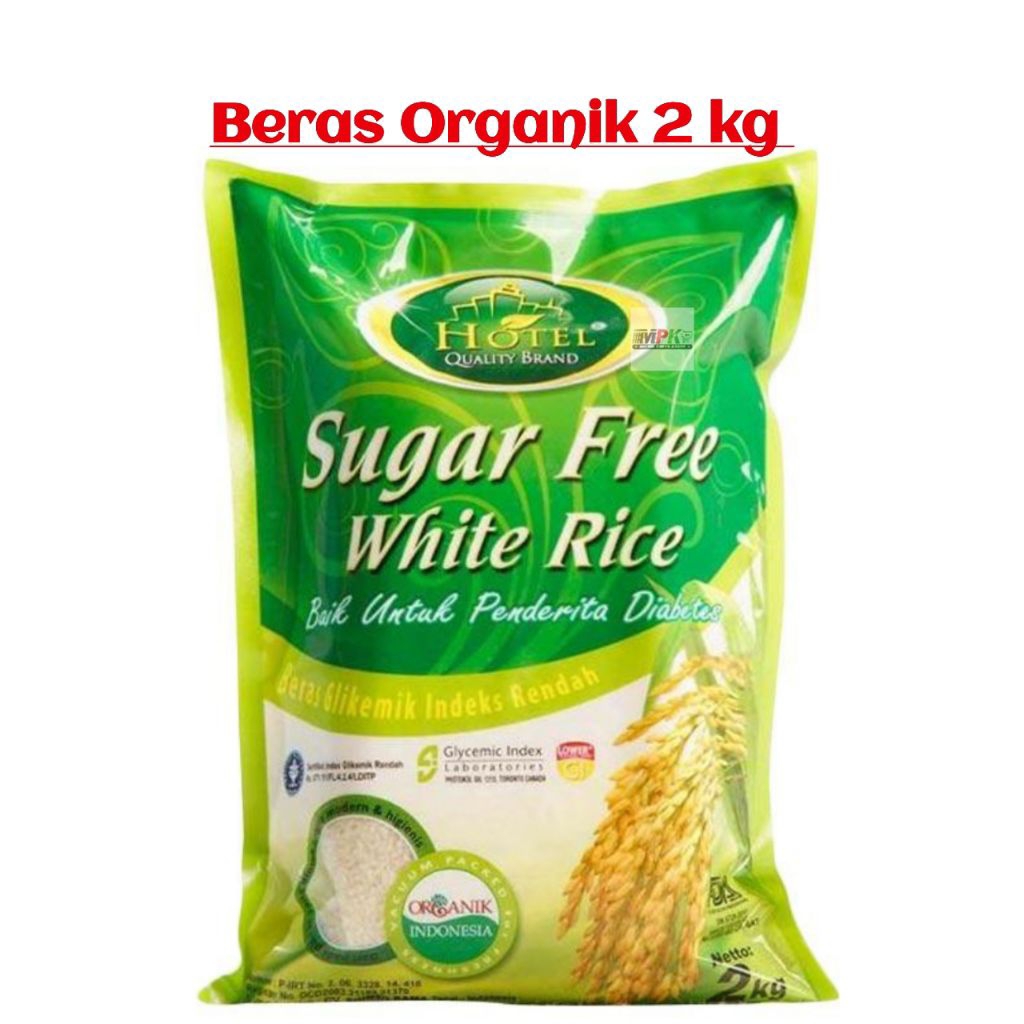 Beras Organik Sugar Free 2 kg, mm fresh food
