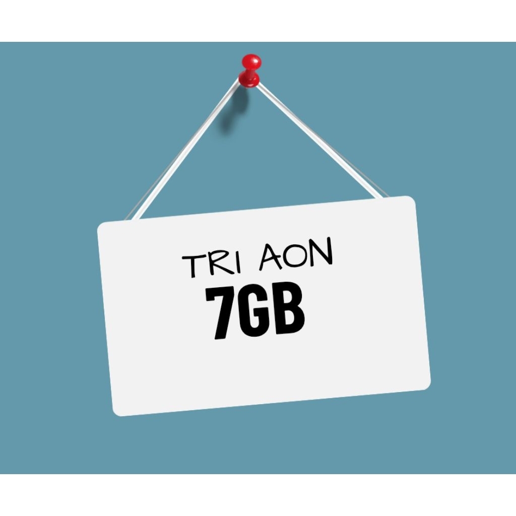 voucher paket data tri aon 7gb / kuota internet tri