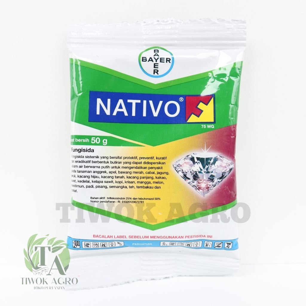 Fungisida Nativo 75 WG 50 gr: Fungisida Sistemik Plus ZPT untuk Semua Jenis Tanaman