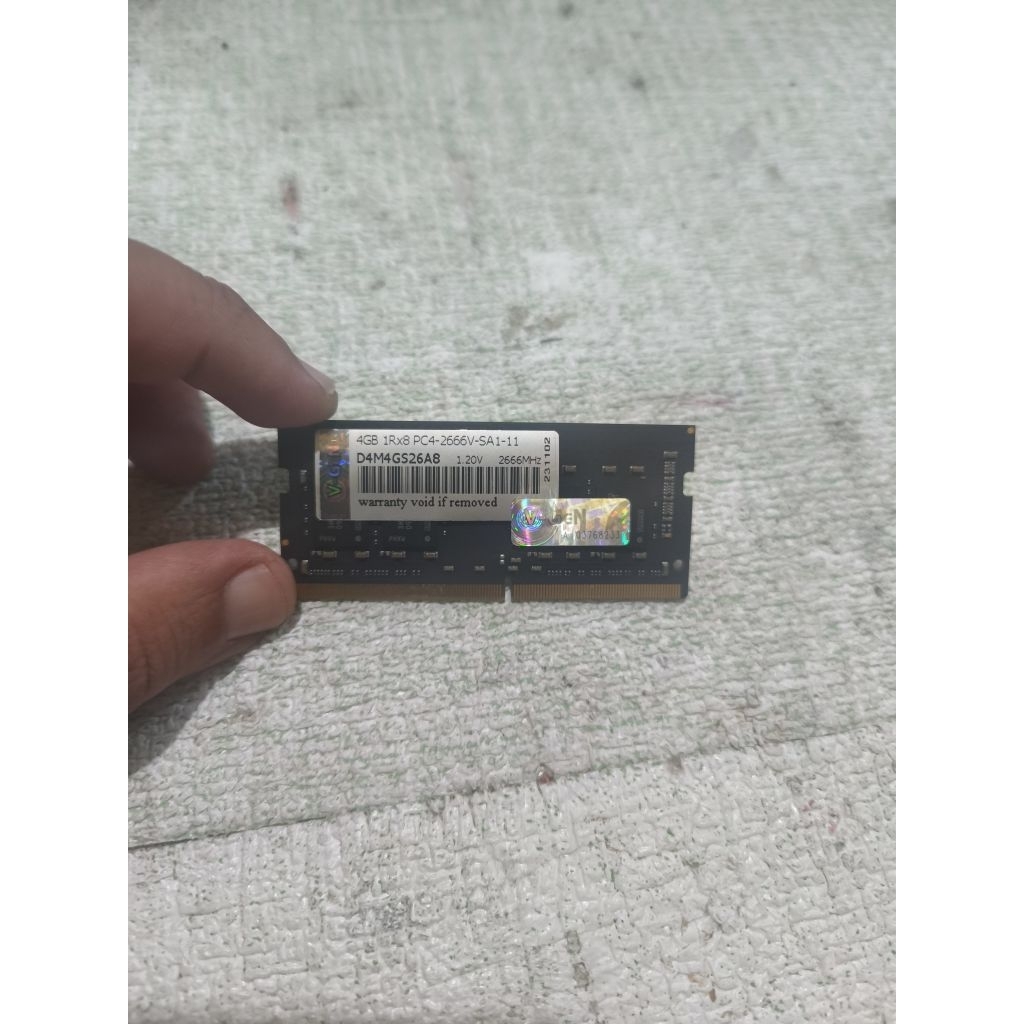 vgen 4gb ddr4 2666 second normal