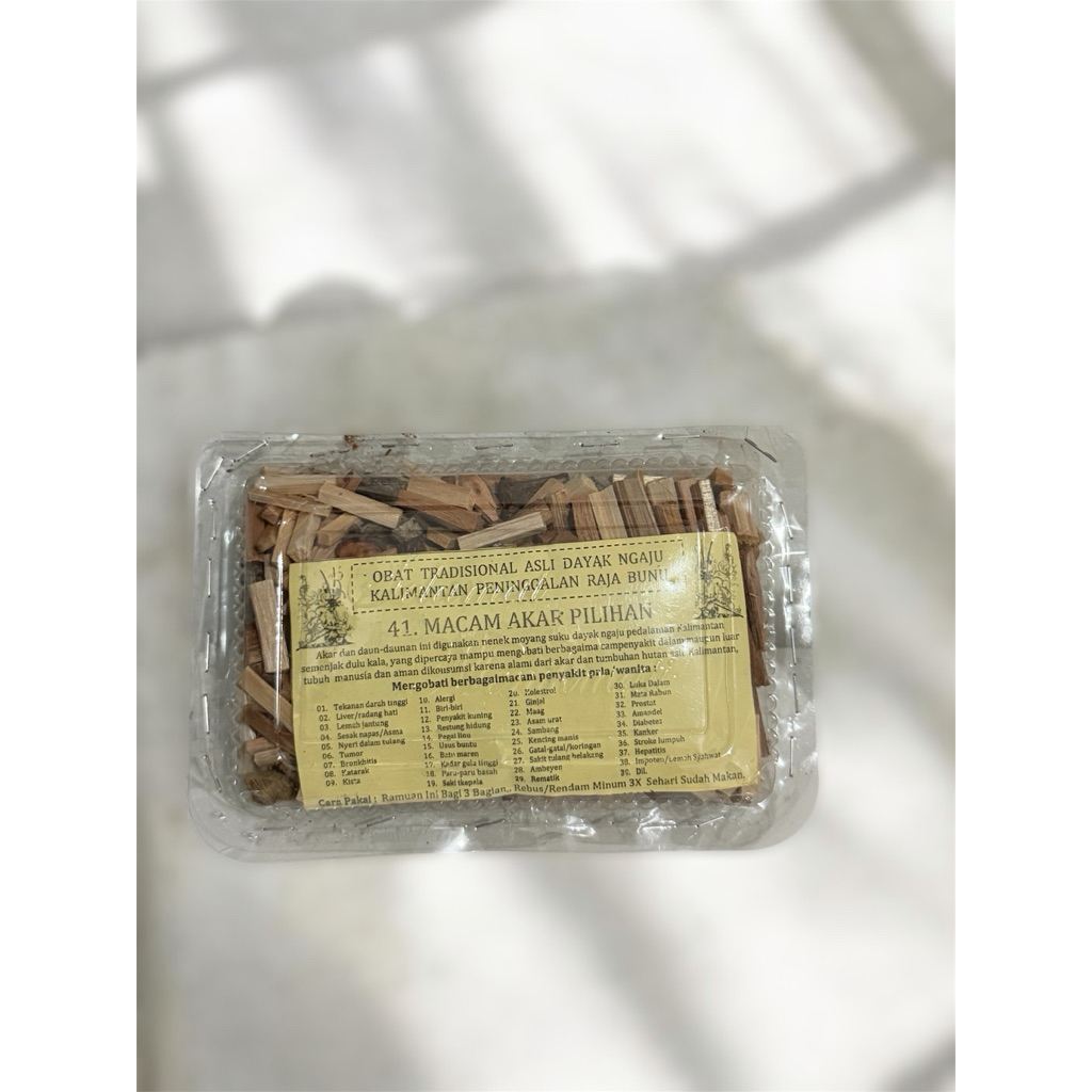 Ramuan Tradisional 41 Macam Akar Kayu Dayak Ngaju Asli Kalimantan Herbal Alami
