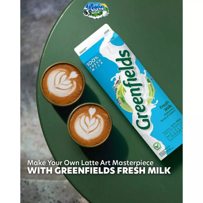 Greenfields Fresh Milk (Pasteurisasi) 12 x 1 Liter 1 Dus  - Kemasan sobek