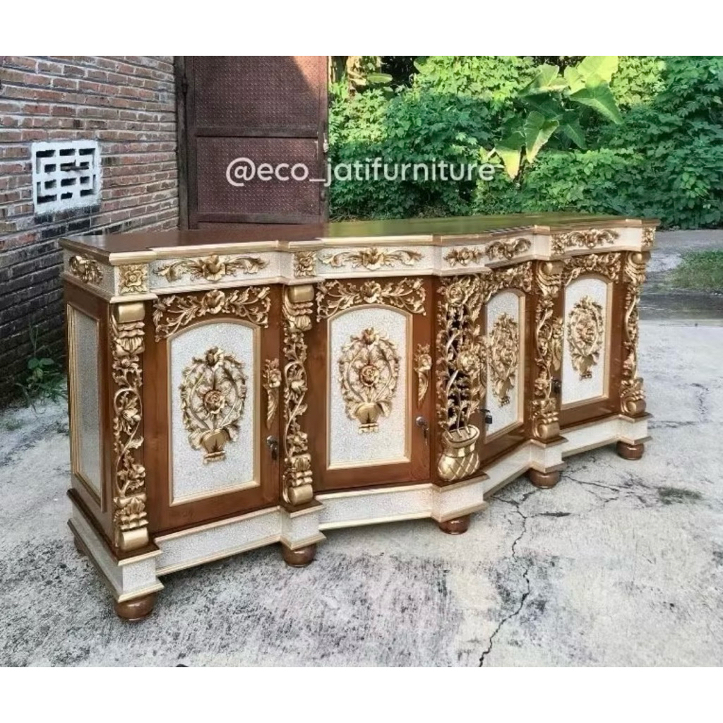 Buffet tv shima kayu jati,bufet tv ukir,.buffet tv termurah