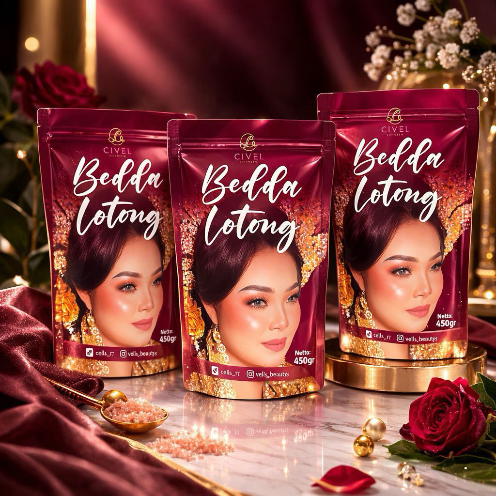 KEMASAN BARU! BEDDA LOTONG CIVEL LULUR VELLS BEAUTY 100% ORIGINAL | NO ORI UANG KEMBALI | BPOM APPRO