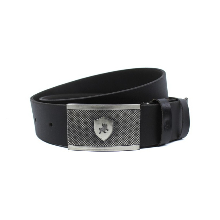 Belt Kulit B434NBL Belt Pria Gesper Ikat Pinggang Sabuk Pria Original Lois Hitam