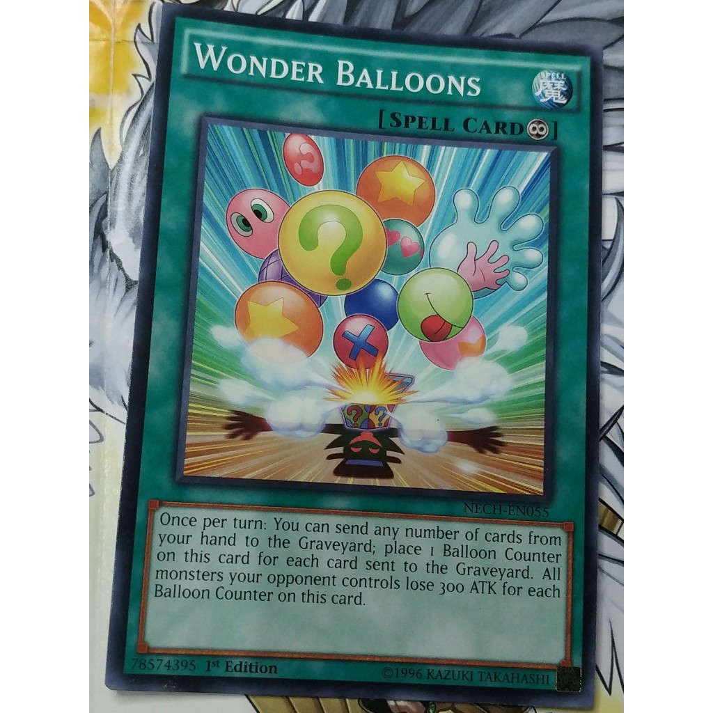 YuGiOh - Wonder Balloons (NECH-EN055) - Common - Spell Card - Trading Card Game ORIGINAL
