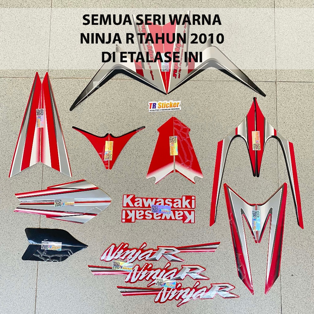 Striping Kawasaki Ninja R 2010 Sticker Lis List Kawasaki Ninja R 150 2010 Kualitas Original Laminasi