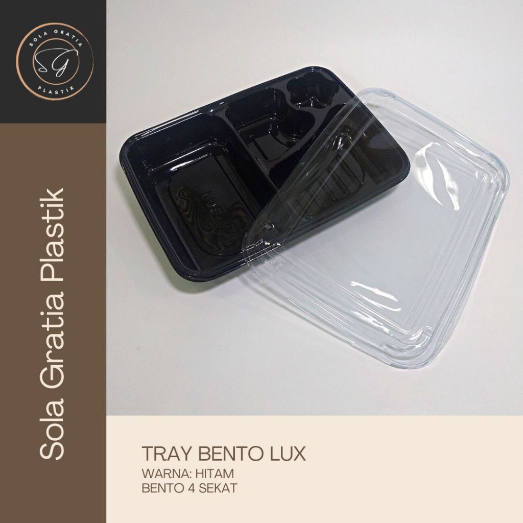 Tray Bento 4 sekat - Mika Bento / Kotak Bento