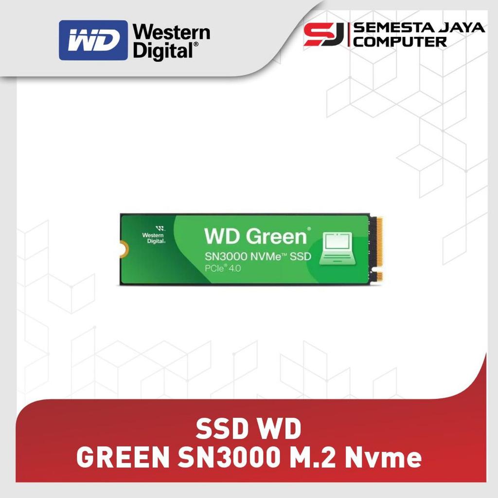 WD Green SN3000 SSD Internal 500GB M.2 NVMe PCIe Gen 4