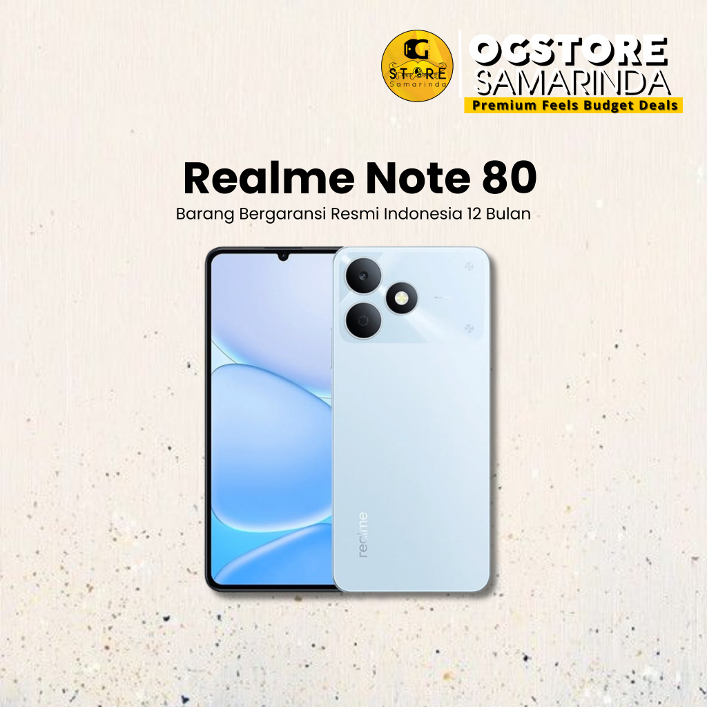 Realme Note 80 RAM Besar Baterai Awet HP Murah Layar Luas Performa Lancar Cocok Harian
