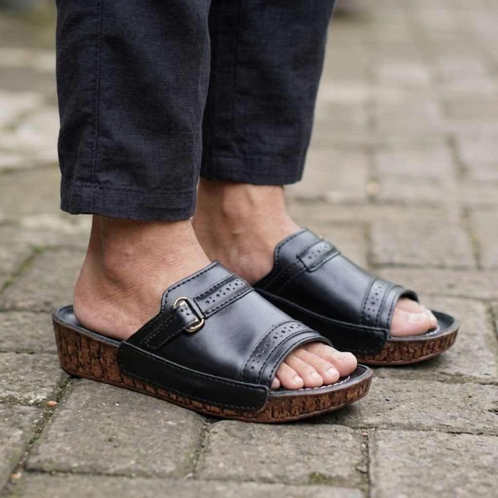 Sandal Kulit Pria Indian 437 Ori