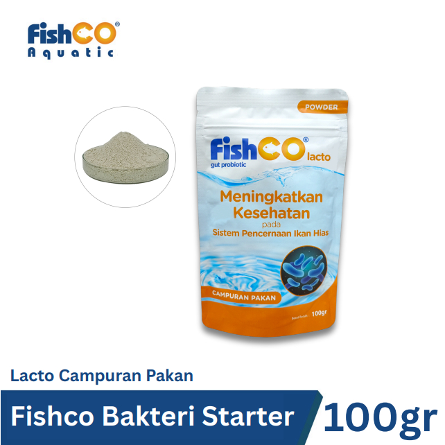 FISHCO Probiotik Lacto - Campuran Pakan Ikan Hias 100gr