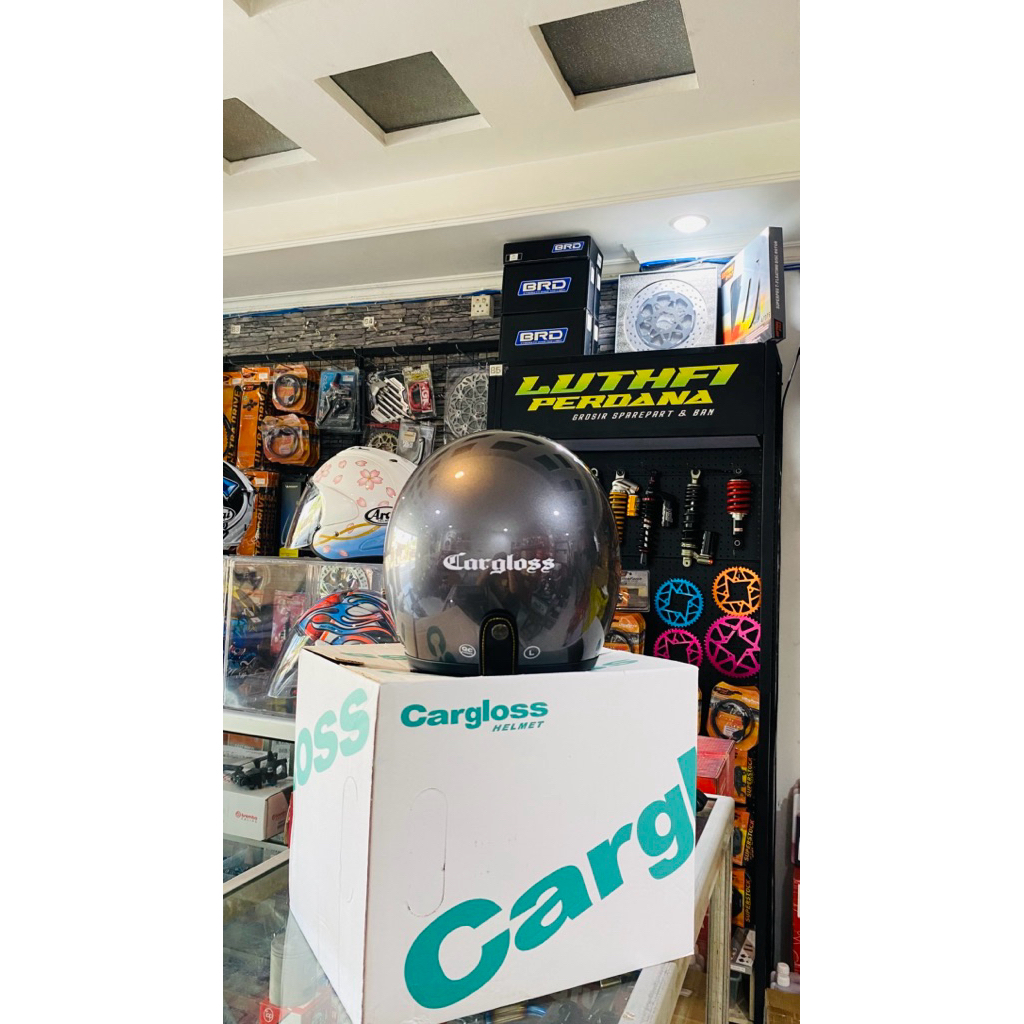 HELM CARGLOSS DARK GREY SIZE L