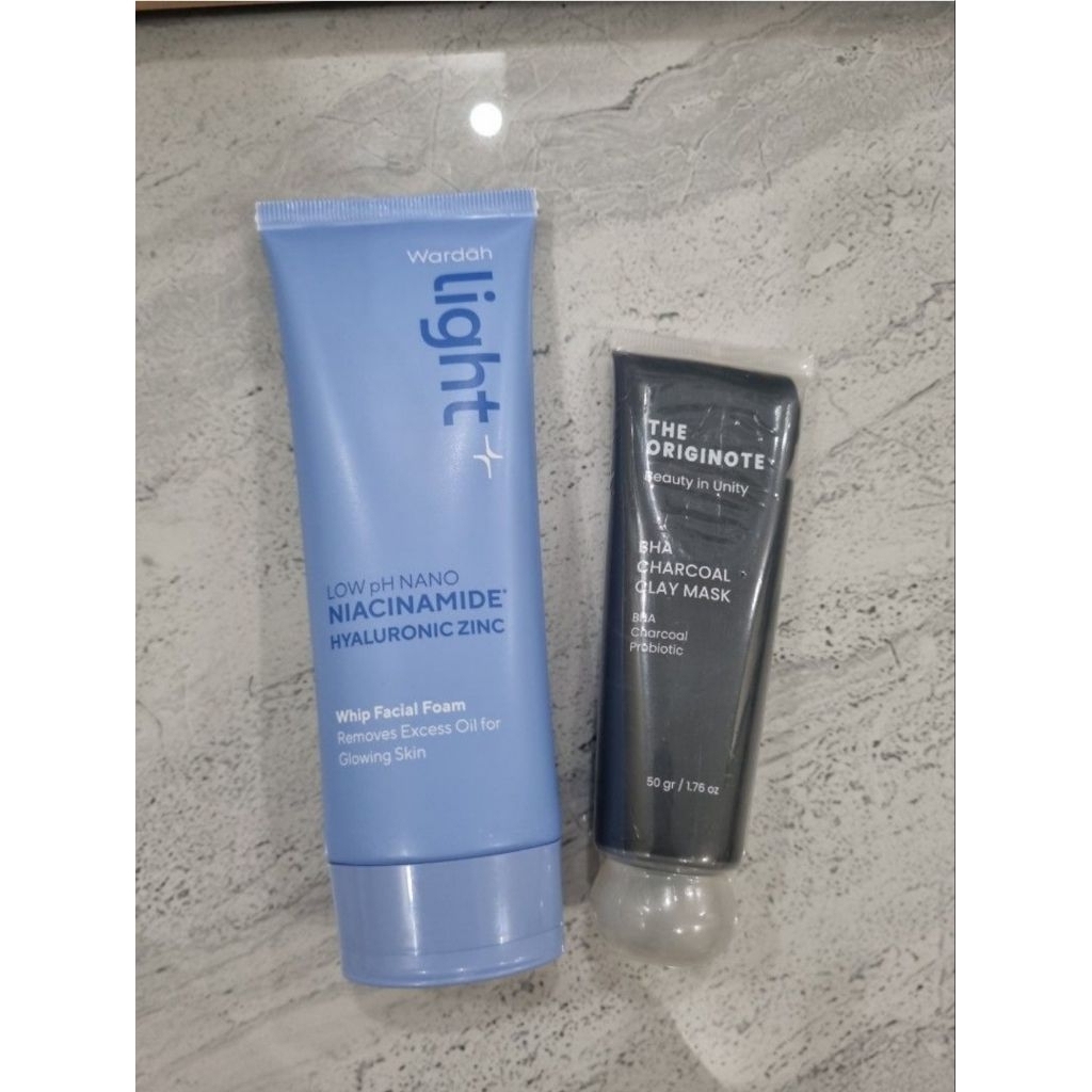 [Dapat 2] Wardah Facial Wash dan Originote Charcoal Clay Mask