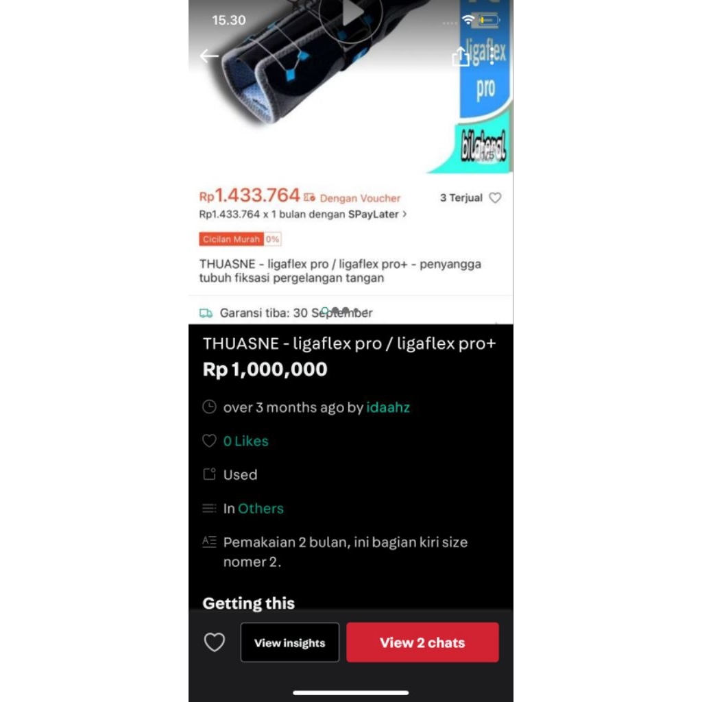 thuasne - ligaflex pro+ second