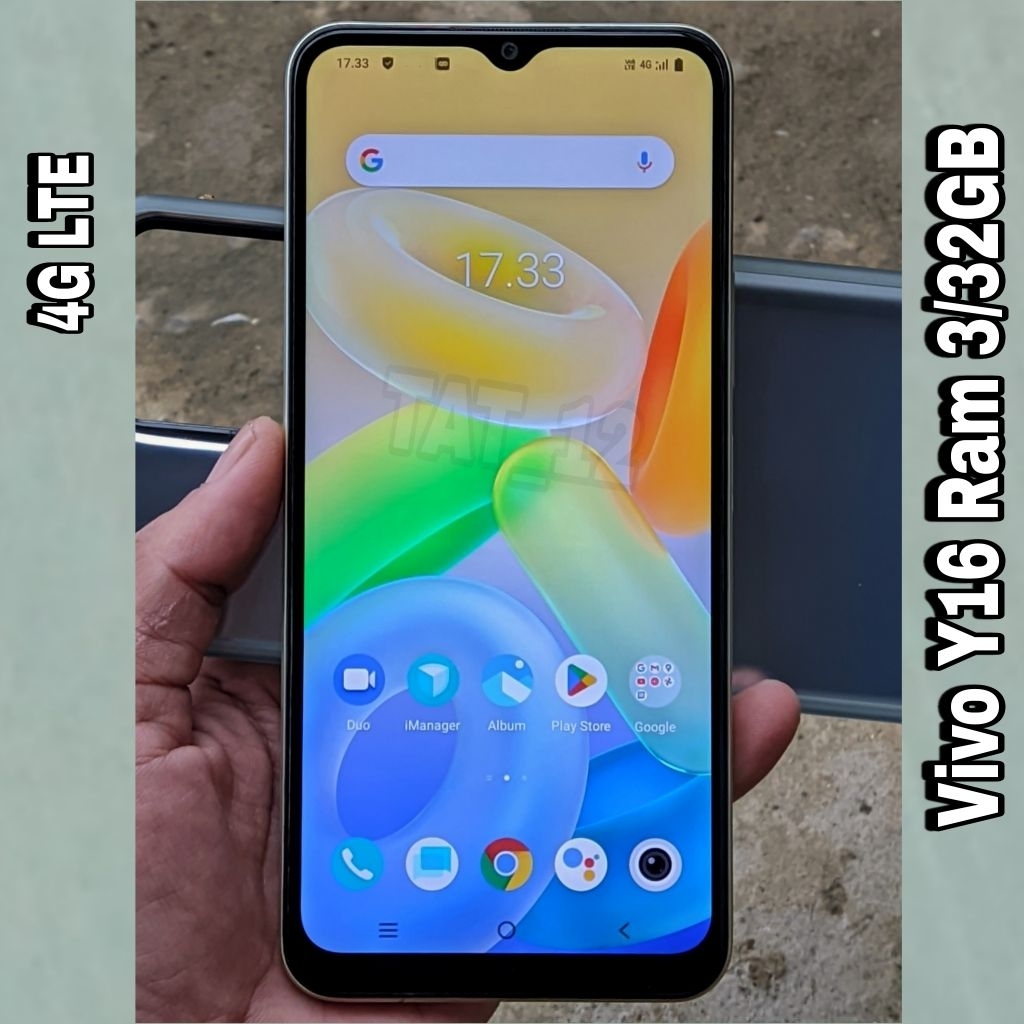 Vivo Y16 Ram 3GB Internal 32GB Sinyal 4G (LTE) Second Original Resmi Siap Pakai Normal Berkualitas D