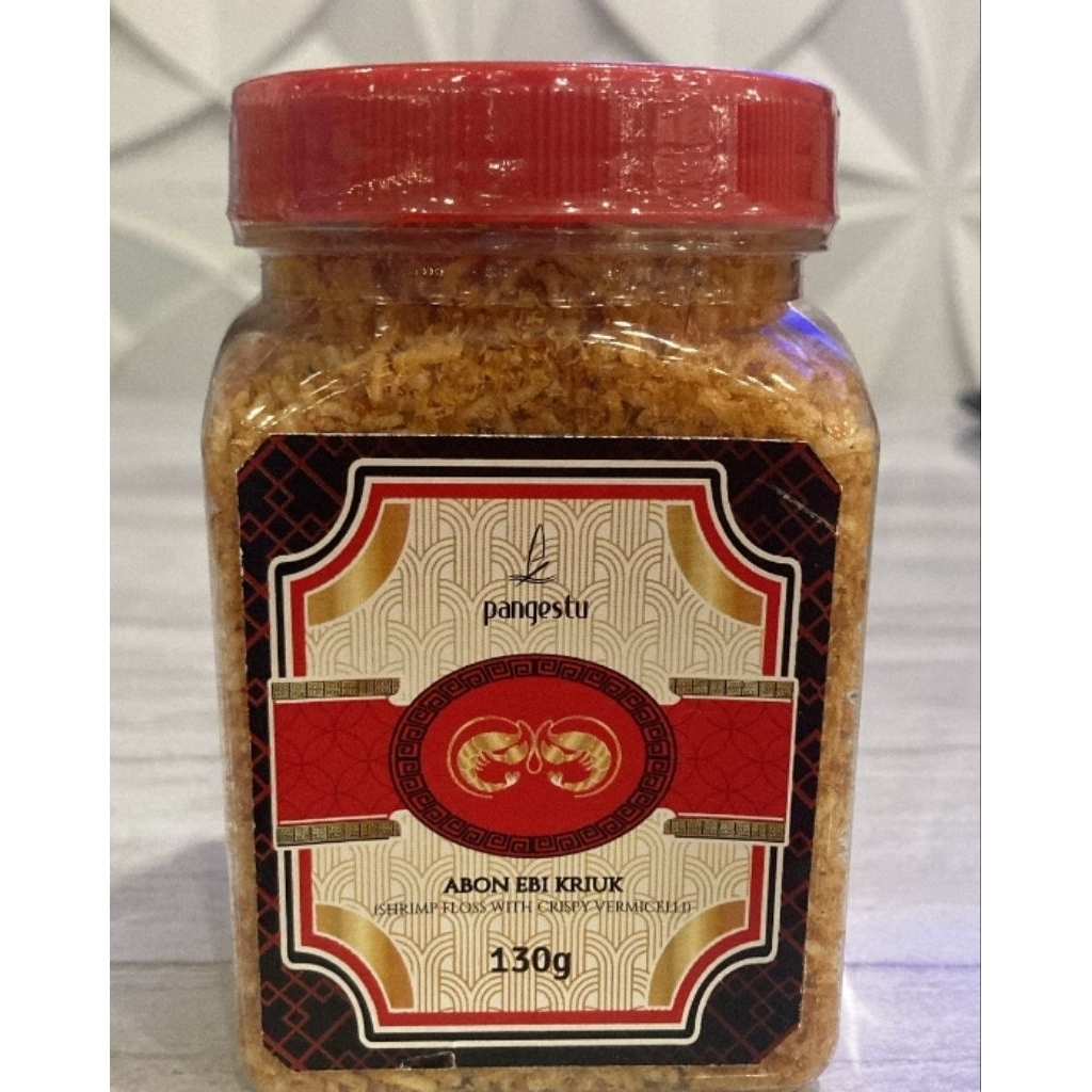 Pangestu Abon Ebi Kriuk Khas Cirebon Halal 130gr KEMASAN BARU
