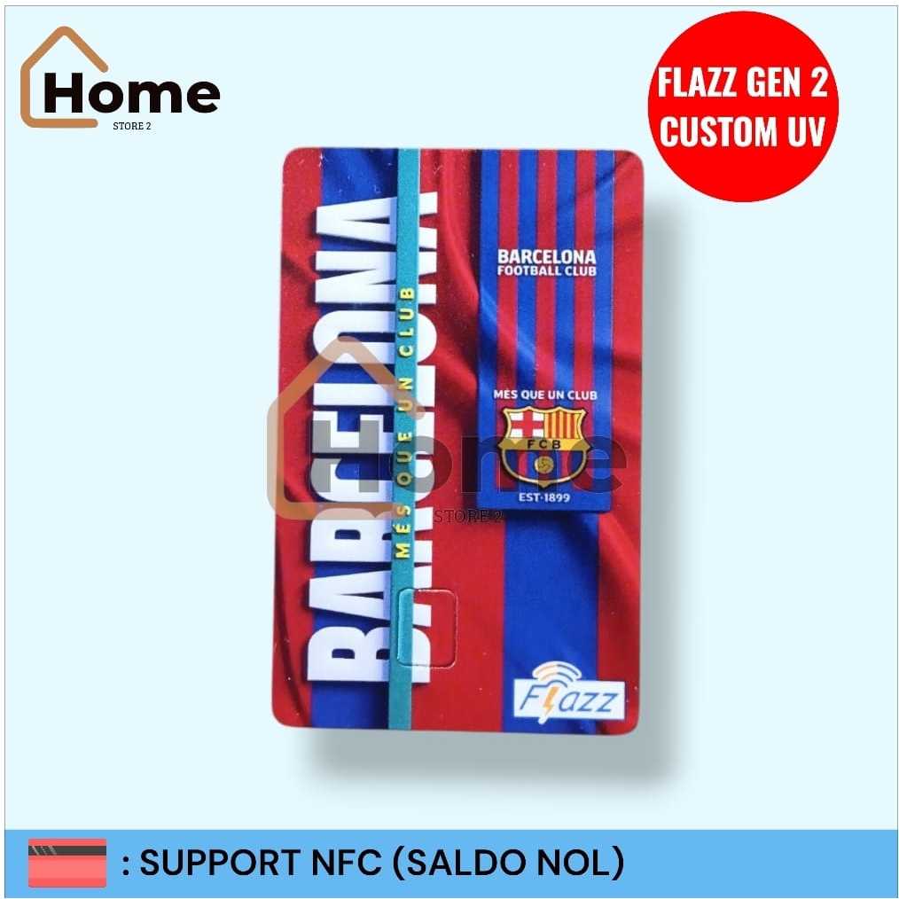 KARTU ETOLL FLAZZ BCA GEN 2 CUSTOM UV - BARCELONA [MES QUE UN CLUB]