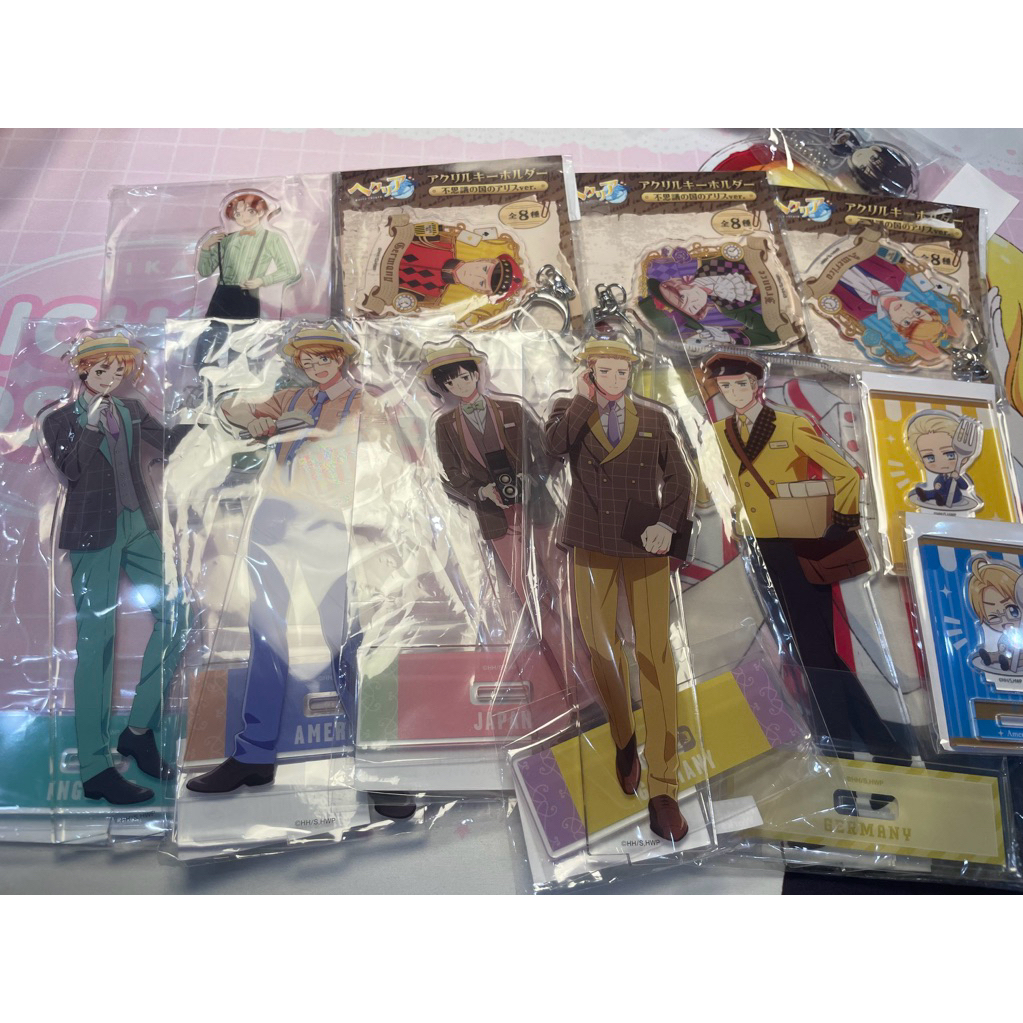 Hetalia Acrylic stand Keychain Ganci America France Germany Italy Japan Uk