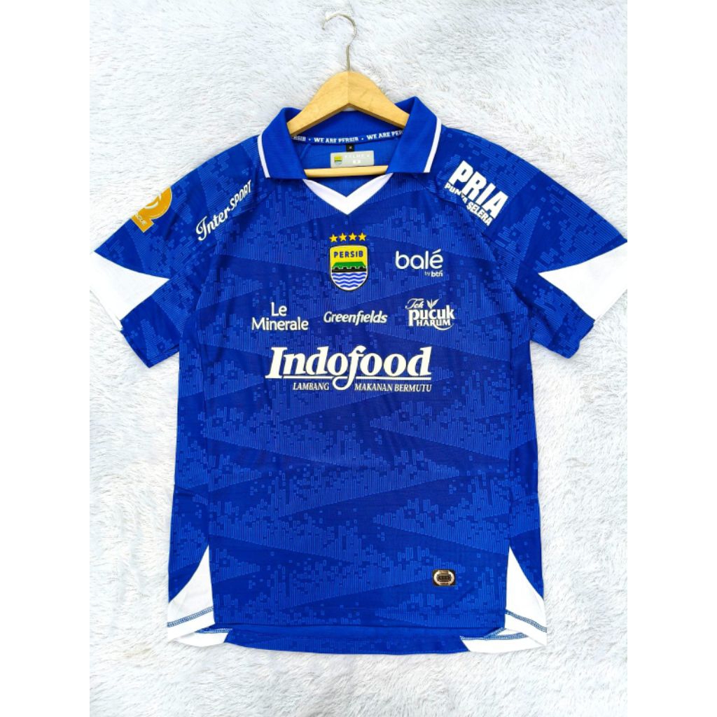 JERSEY PERSIB HOME 2025/2026 PI LOGO TIMBUL TANAMI BAHAN JACQUARD MOTIF TIMBUL JERSEY PERSIB BAJU PE