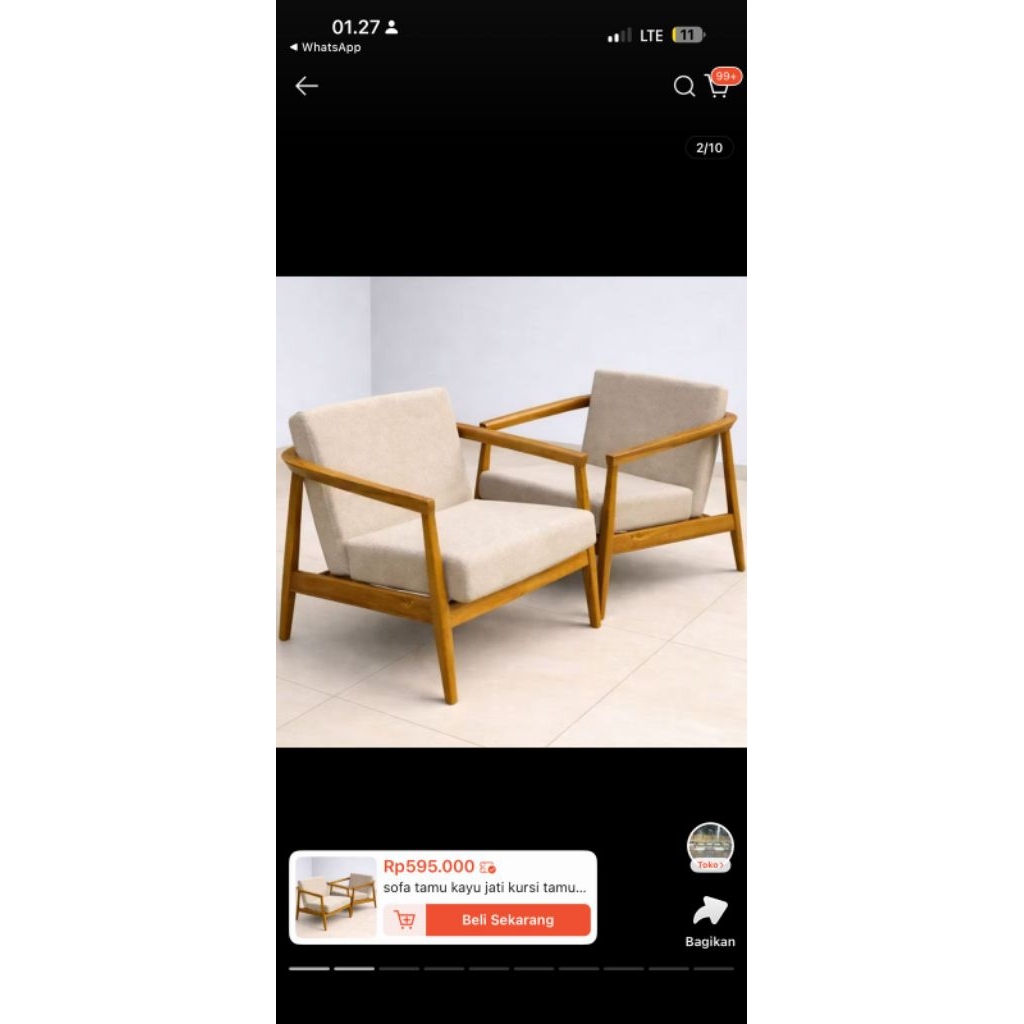 Kursi Cafe Sofa Minimalis Kayu Jati Kursi Santai Jati Kursi Cafe Jati