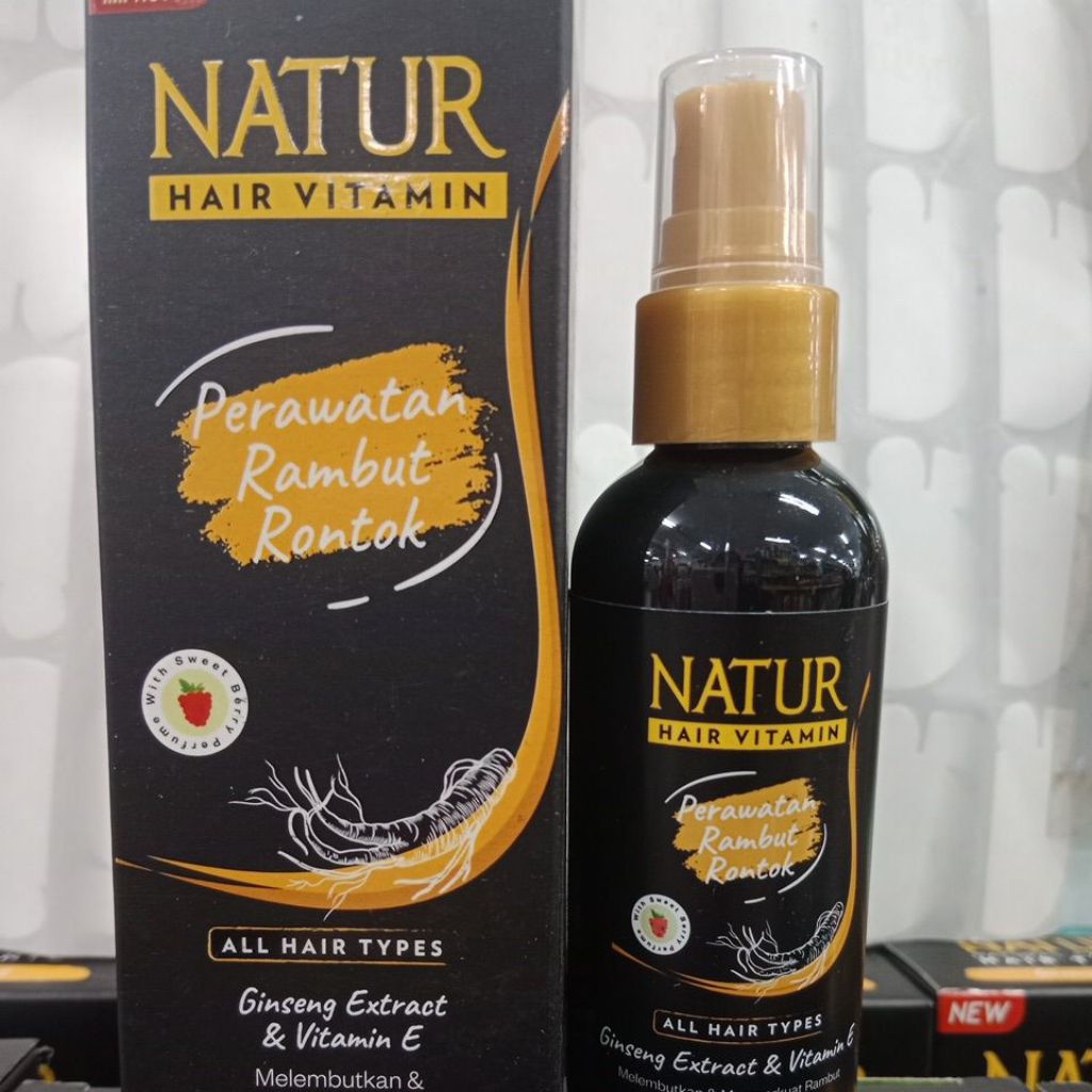 Natur hair vitamin rambut kering & rontok 80ml