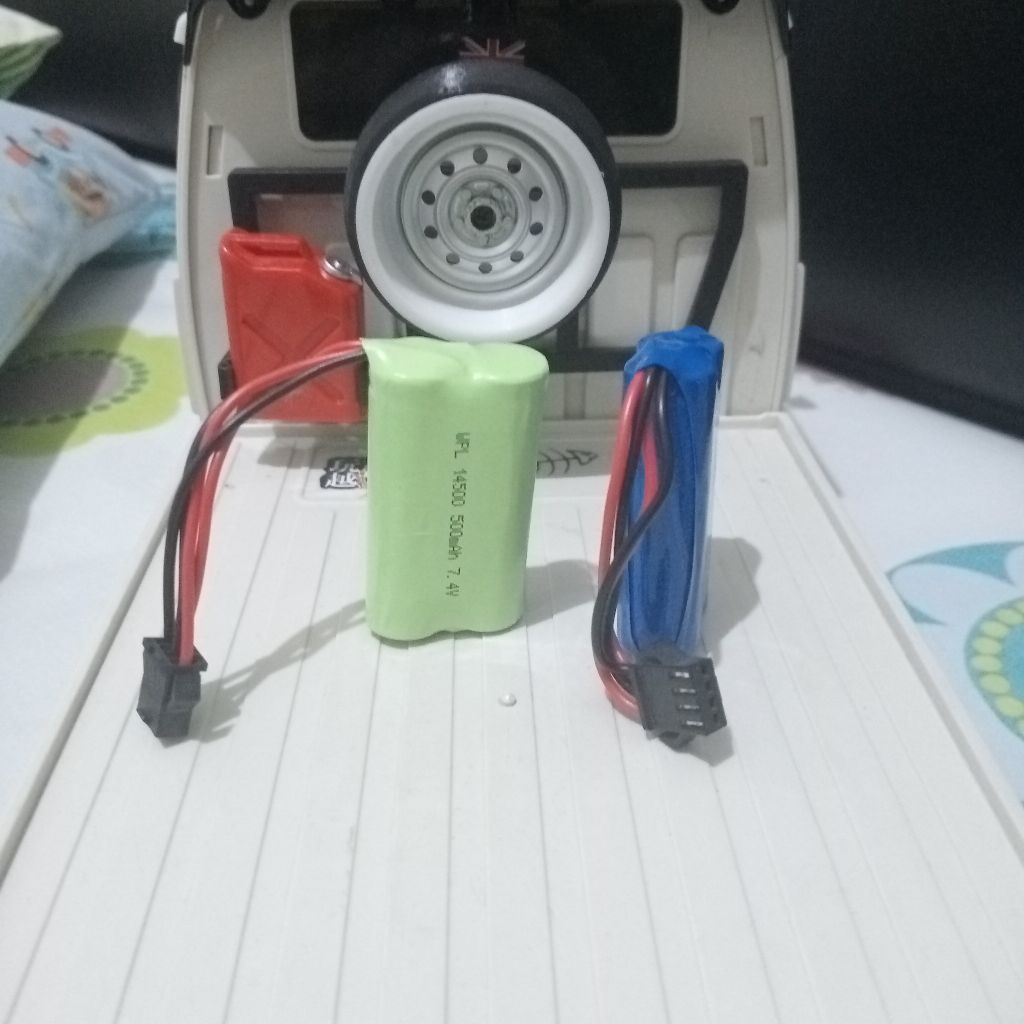 baterai untuk rc wpl 4 pin baru original