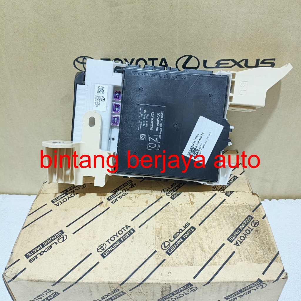 Ecu Modul Computer Multiplex Network Body BCM 89221-VT012 & 82730-V5090 Block Assy Junction Innova Z