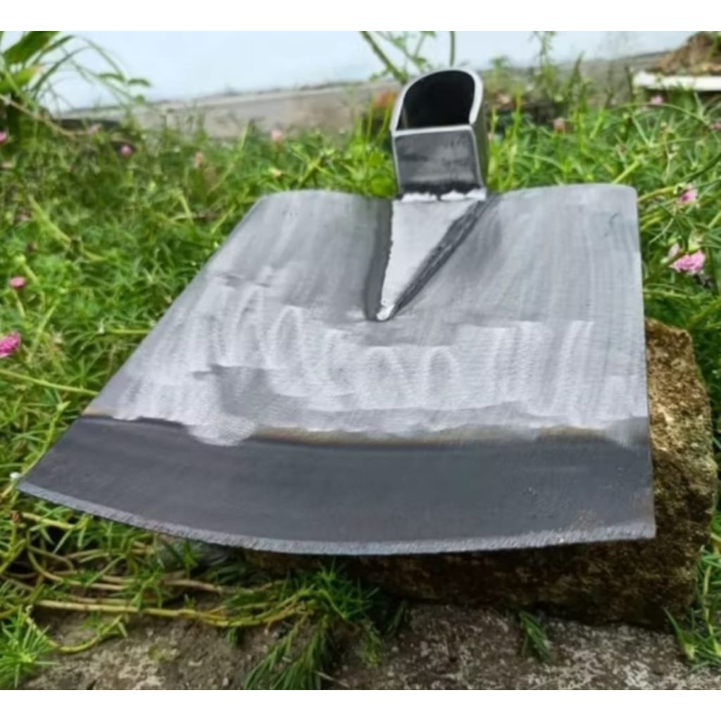 cangkul baja putih full baja kuat tahan lengket / pacul cangkul putih