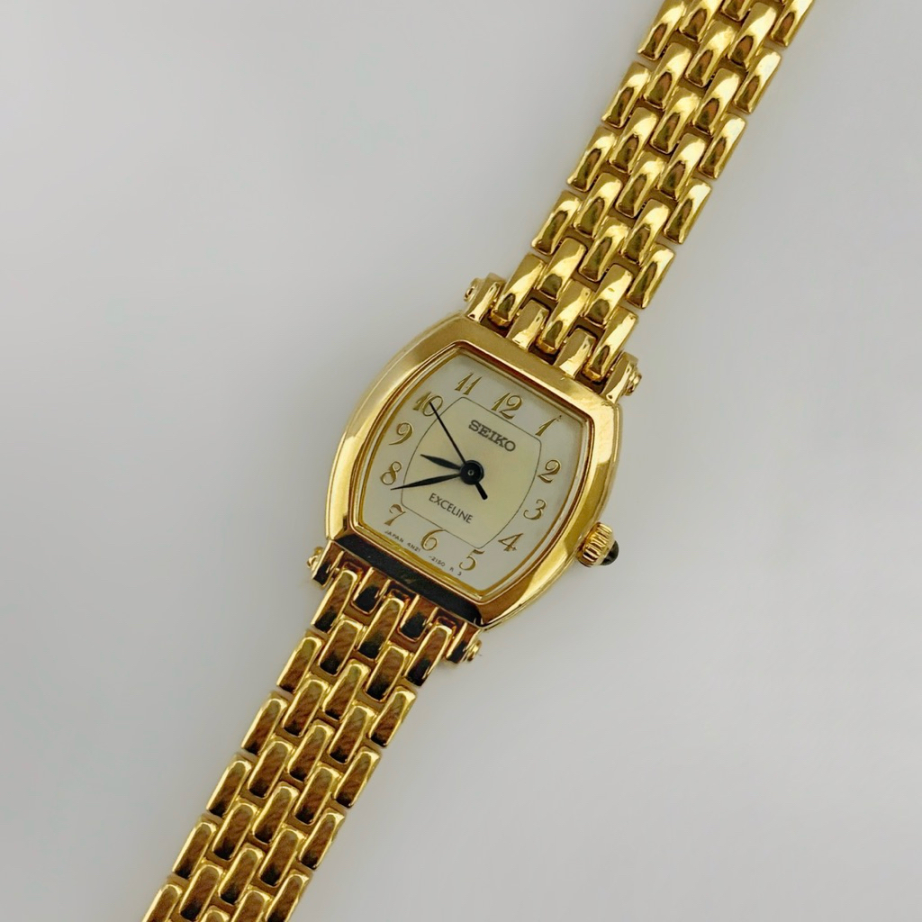 SEIKO Exceline Vintage Roman Gold