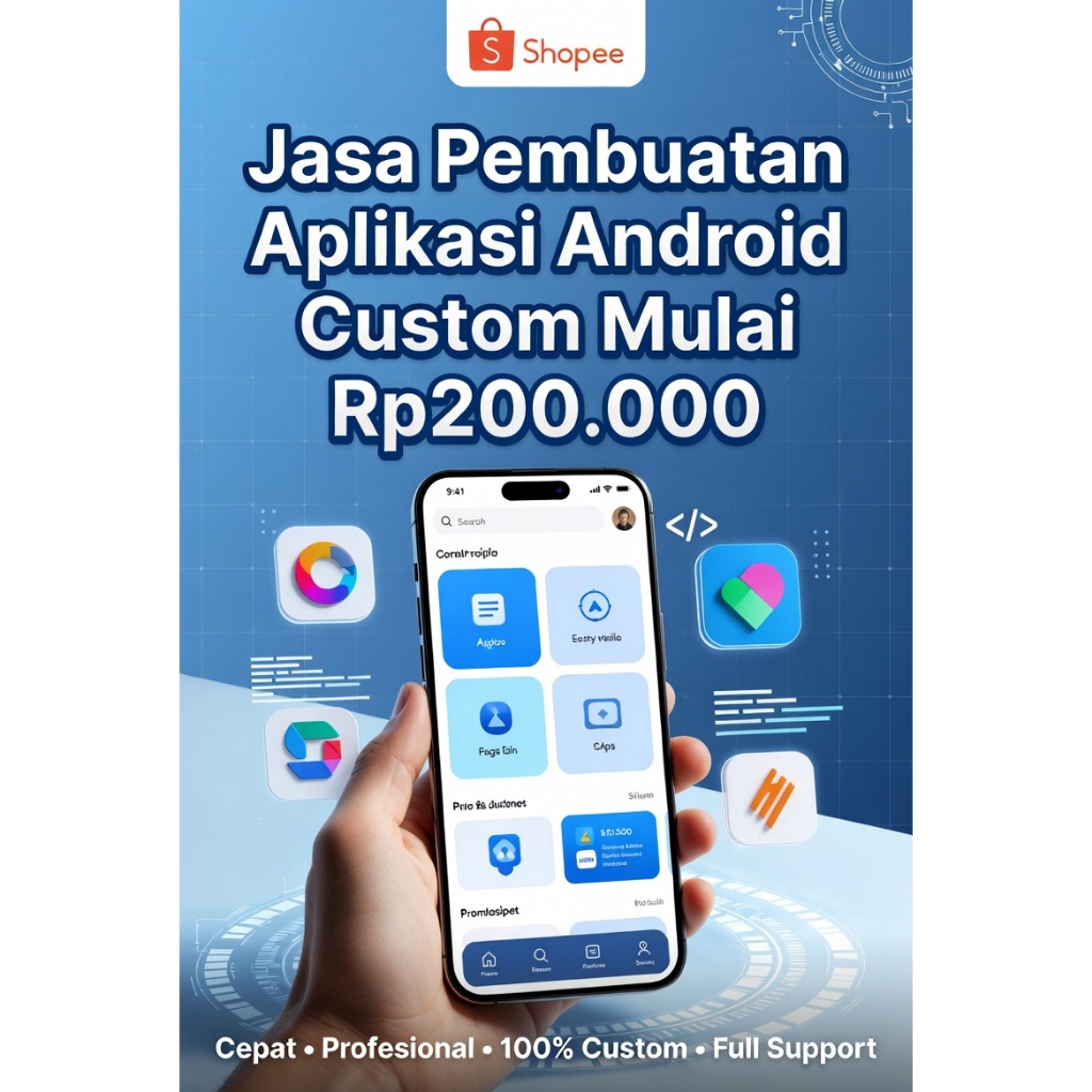 Jasa Buat Aplikasi Android Custom | Fitur Lengkap
