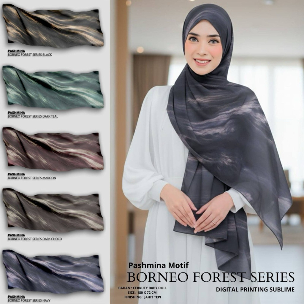 Ayleeahijab.co | Hijab pashmina motif borneo forest / pashmina motif ceruty/pashmina ceruty/hijab mo