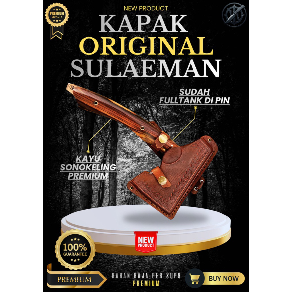 [BAJA PREMIUM] KAPAK ORIGINAL SULAEMAN FULLTANK KAPAK BAJA SUPER KUAT TAJAM Baja SUP9 Asli Original