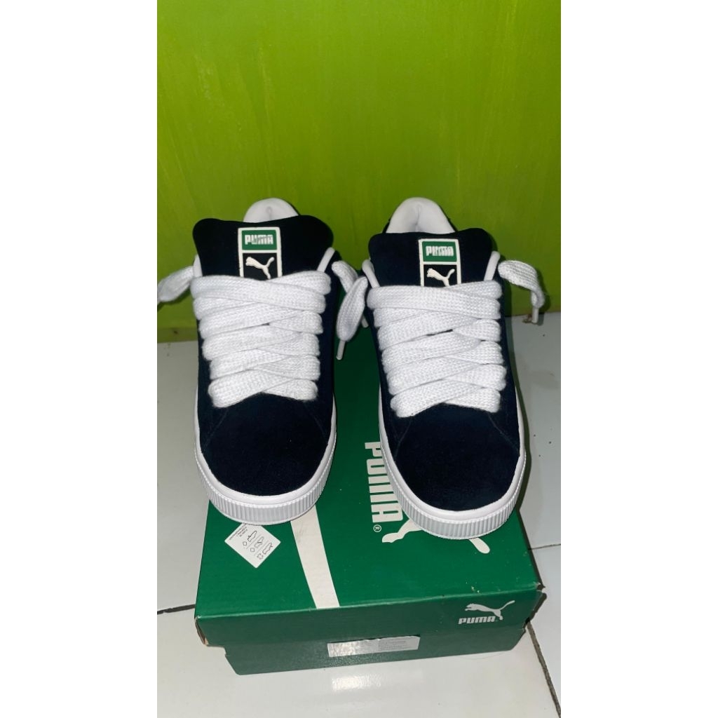 PUMA SUEDE XL UNISEX BLACK WHITE ORIGINAL 100%