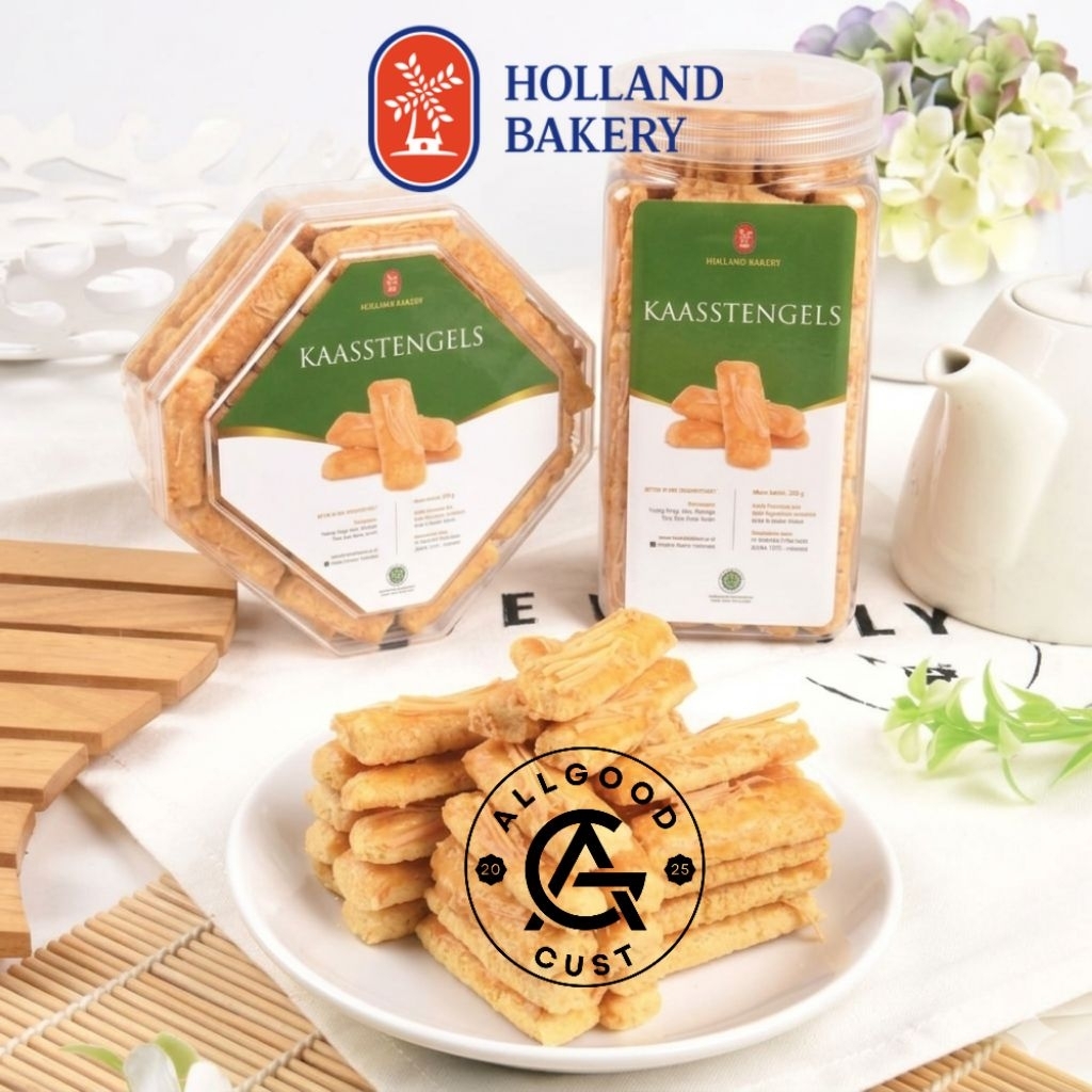 Holland Bakery - Kastengel Toples Segi 4 & Segi 8 / Kue kering Kaasstengel Cookies