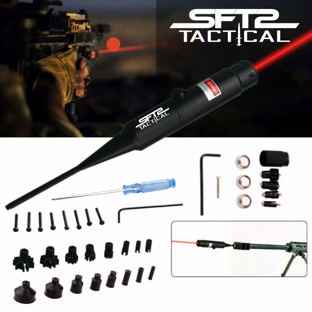 MIZUGIWA Tactical Red Dot Laser Tembak Senapan Angin Boresight 0.22-0.50 Caliber - MI22