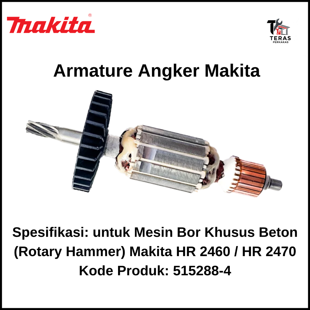 MAKITA Armature Angker untuk Mesin Bor Khusus Beton (Rotary Hammer) Makita HR 2460 / HR 2470