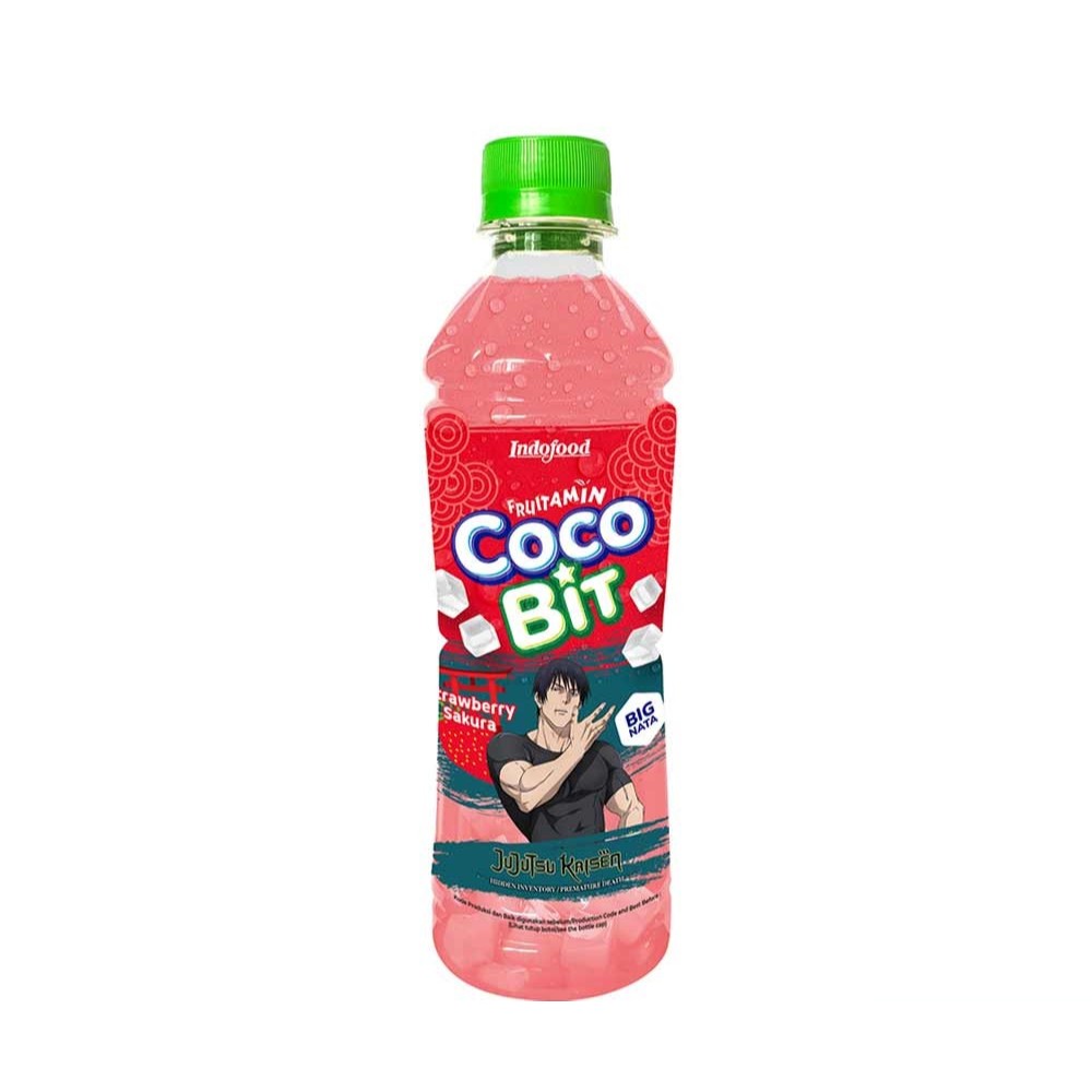 COCOBIT 350ML MINUMAN KELAPA RASA STRAWBERRY SAKURA