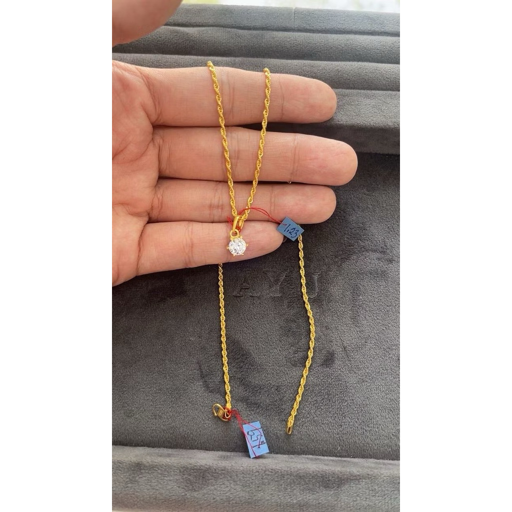 kalung soliter nagita emas asli kadar 875