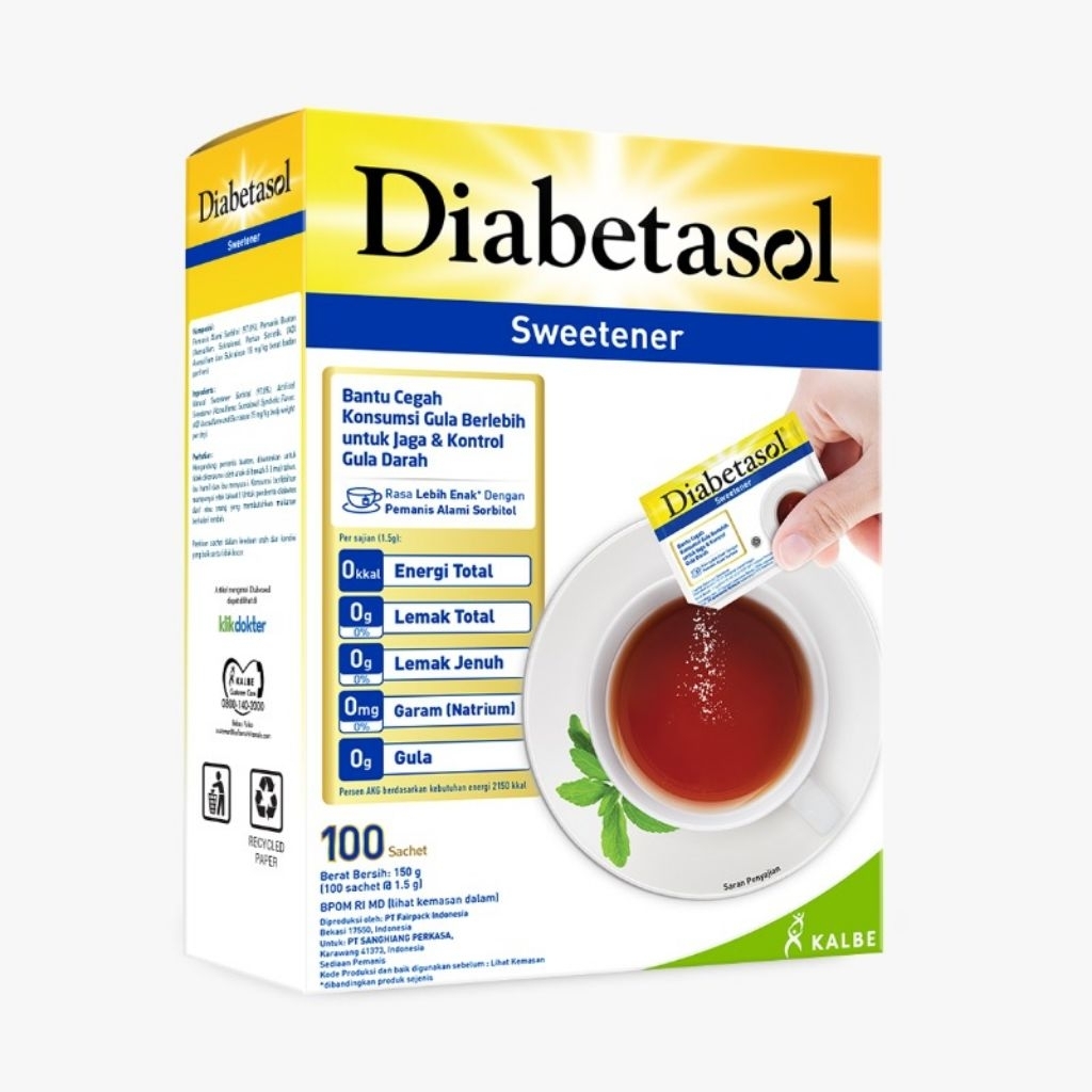 Diabetasol Sweetener Pemanis Sukralosa Tanpa Kalori